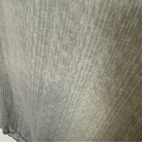 Bella Dahl Blouse Size  Large Gray Sleeveless Top Tencel Linen Blend - Picture 6 of 10